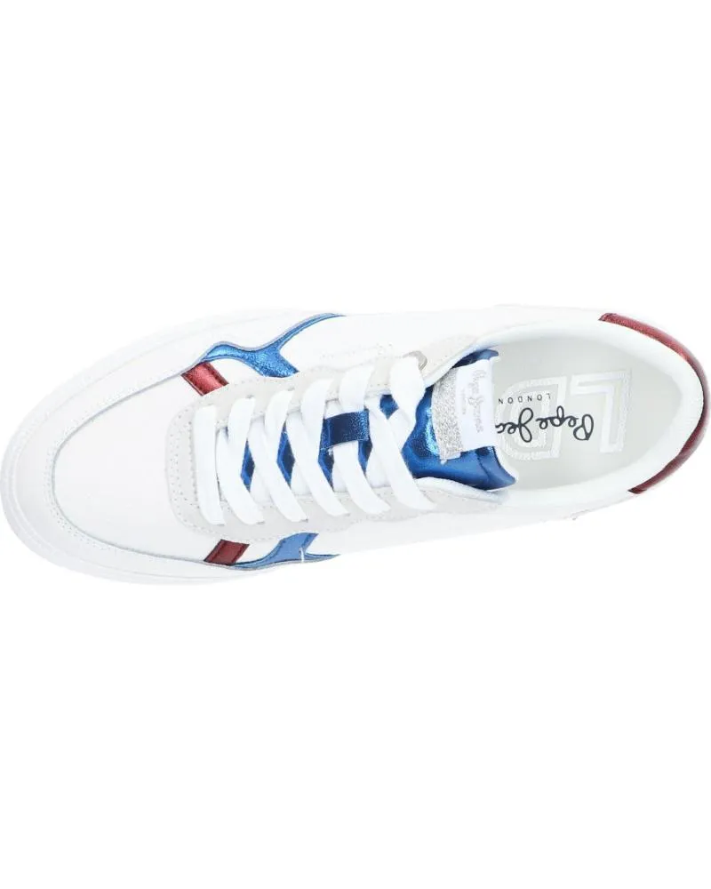 Deportivas de Mujer PEPE JEANS PLS31236 KENTON WAVE 800 WHITE