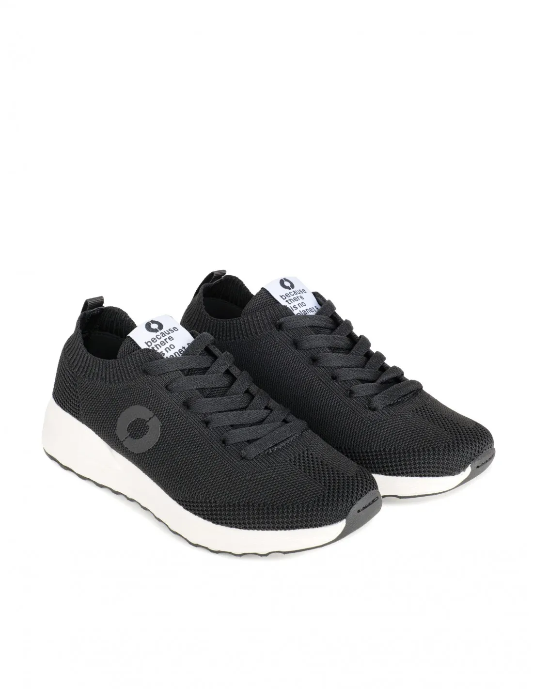 ECOALF Zapatillas Recicladas Calcetín Negras