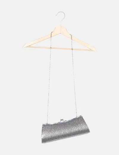 Eferri Bolso de mano plateado