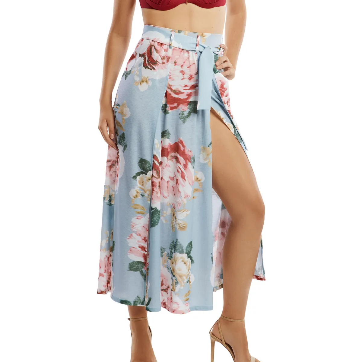 Falda larga de verano Hawaii