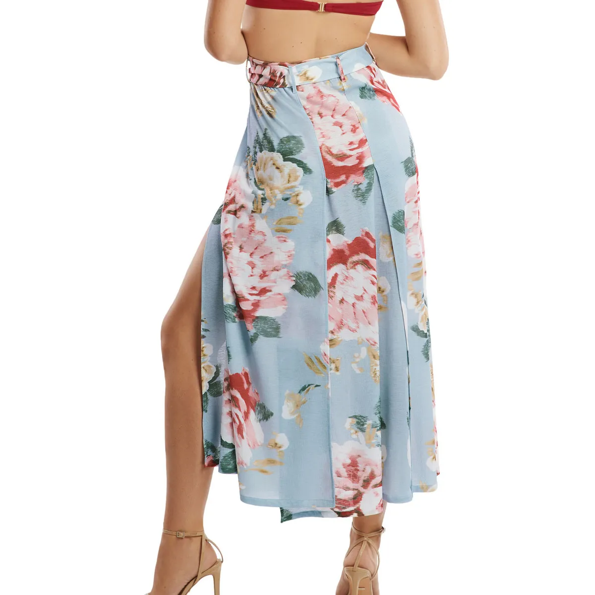 Falda larga de verano Hawaii