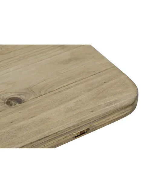 Fíjalo Mesa centro metal abeto 112 x 54 x 52 ruedas negro