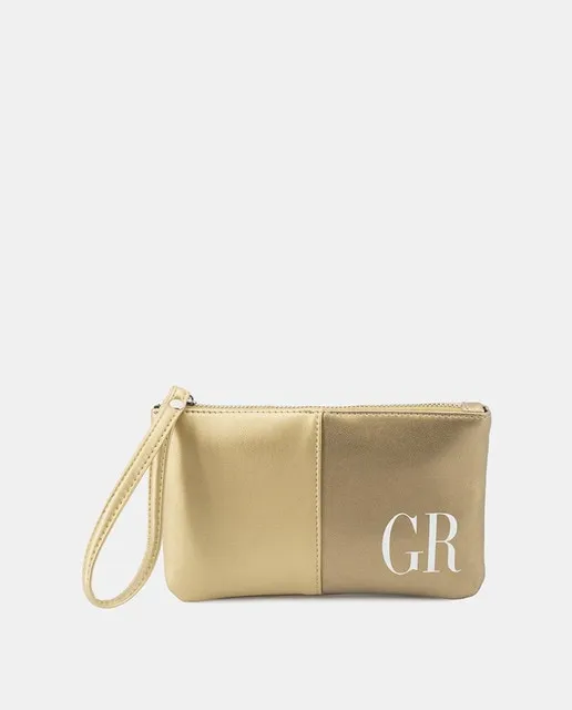Georges Rech Cartera de mano color dorado