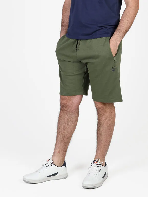 Gian Marco Venturi Pantalón corto polar para hombre con cordón