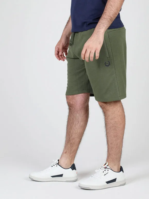 Gian Marco Venturi Pantalón corto polar para hombre con cordón