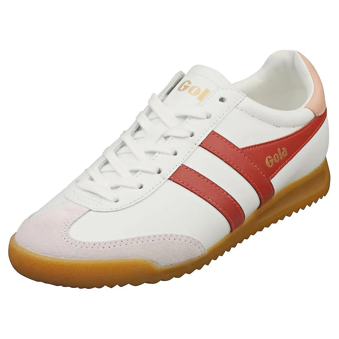 Gola Torpedo Zapatillas de Moda para Mujer en Blanco Arcilla Rosa