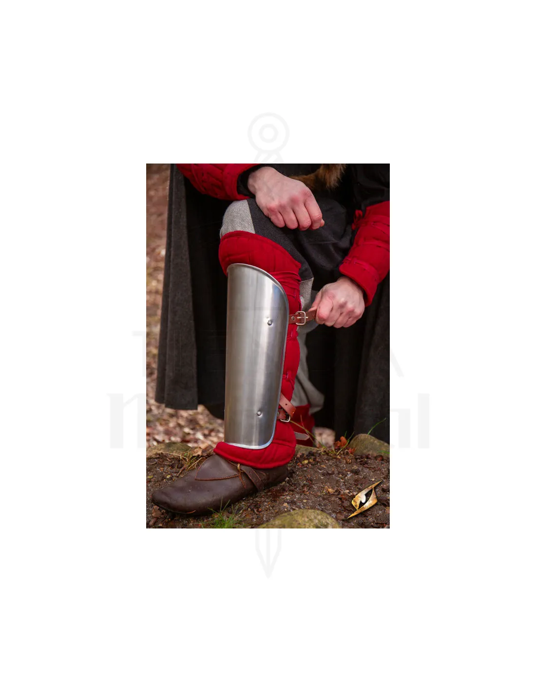 Grebas medievales acolchadas, rojo