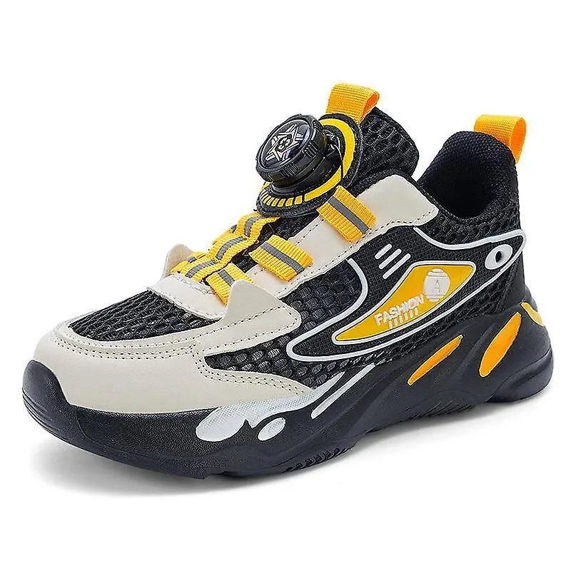Hebilla giratoria de verano Zapatillas de deporte para niños Zapatillas deportivas ligeras y transpirables para niños Zapatillas