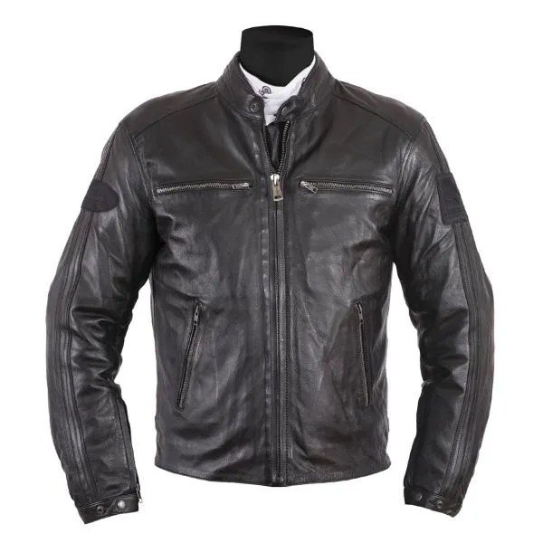 Helstons Ace Leather Rag Full Black 