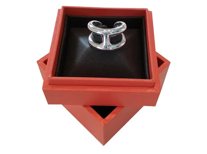 Hermès anillo Plata 