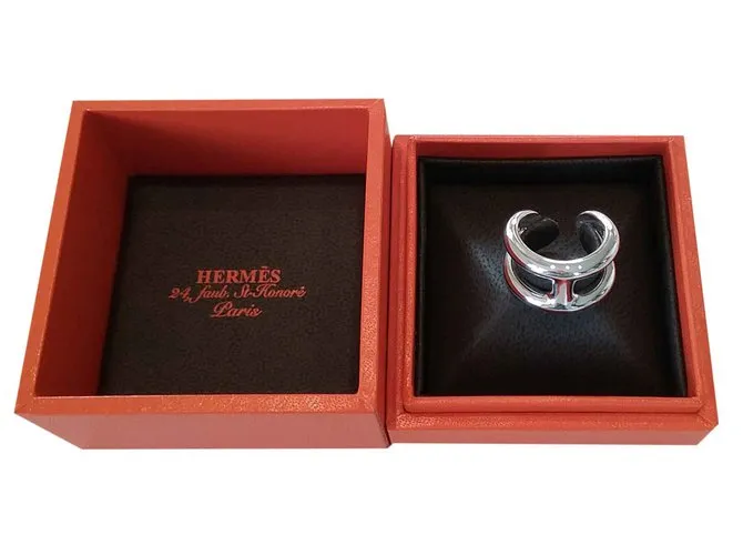 Hermès anillo Plata 