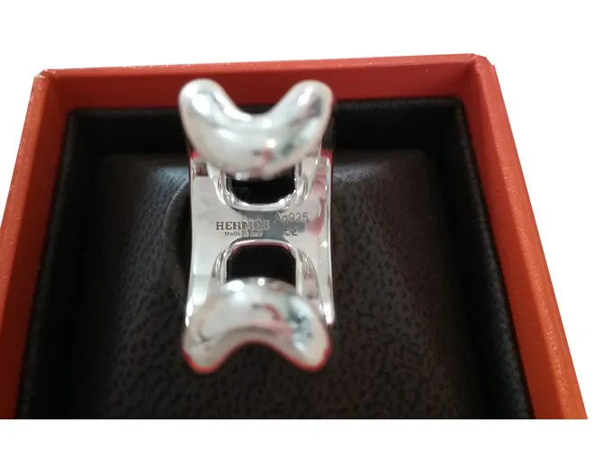 Hermès anillo Plata 