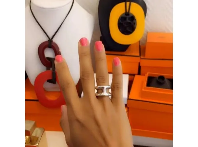 Hermès anillo Plata 