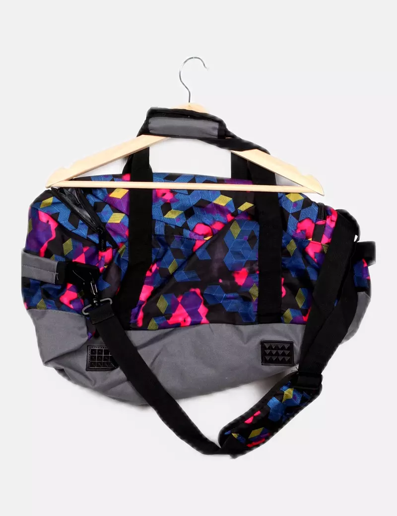 Hongu Bolsa de viaje multicolor estampada