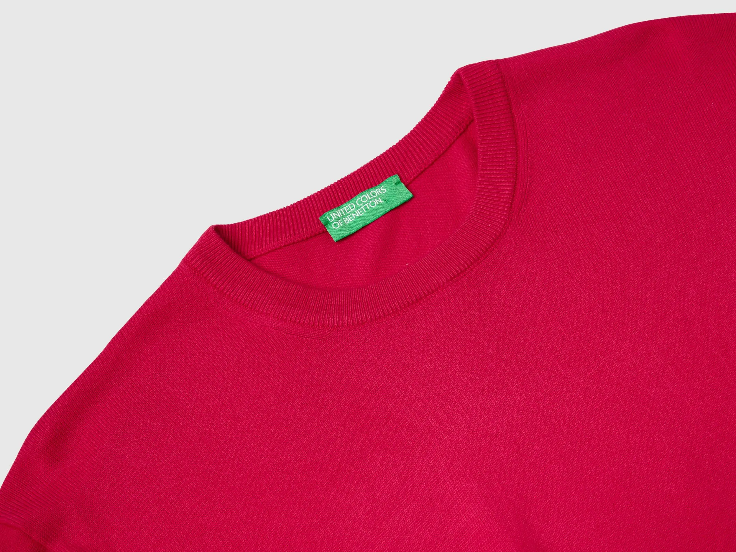 Jersey de cuello redondo de 100% algodón
