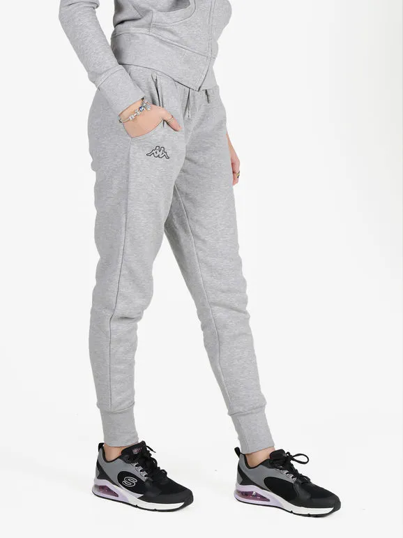 Kappa Pantalón deportivo de mujer con interior polar y puños.