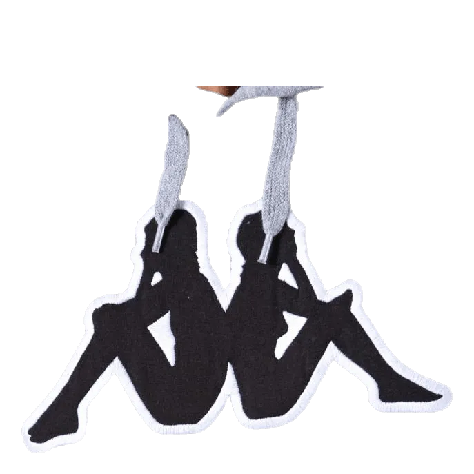 Kappa Sweat Hood, Logo Airiti Grey