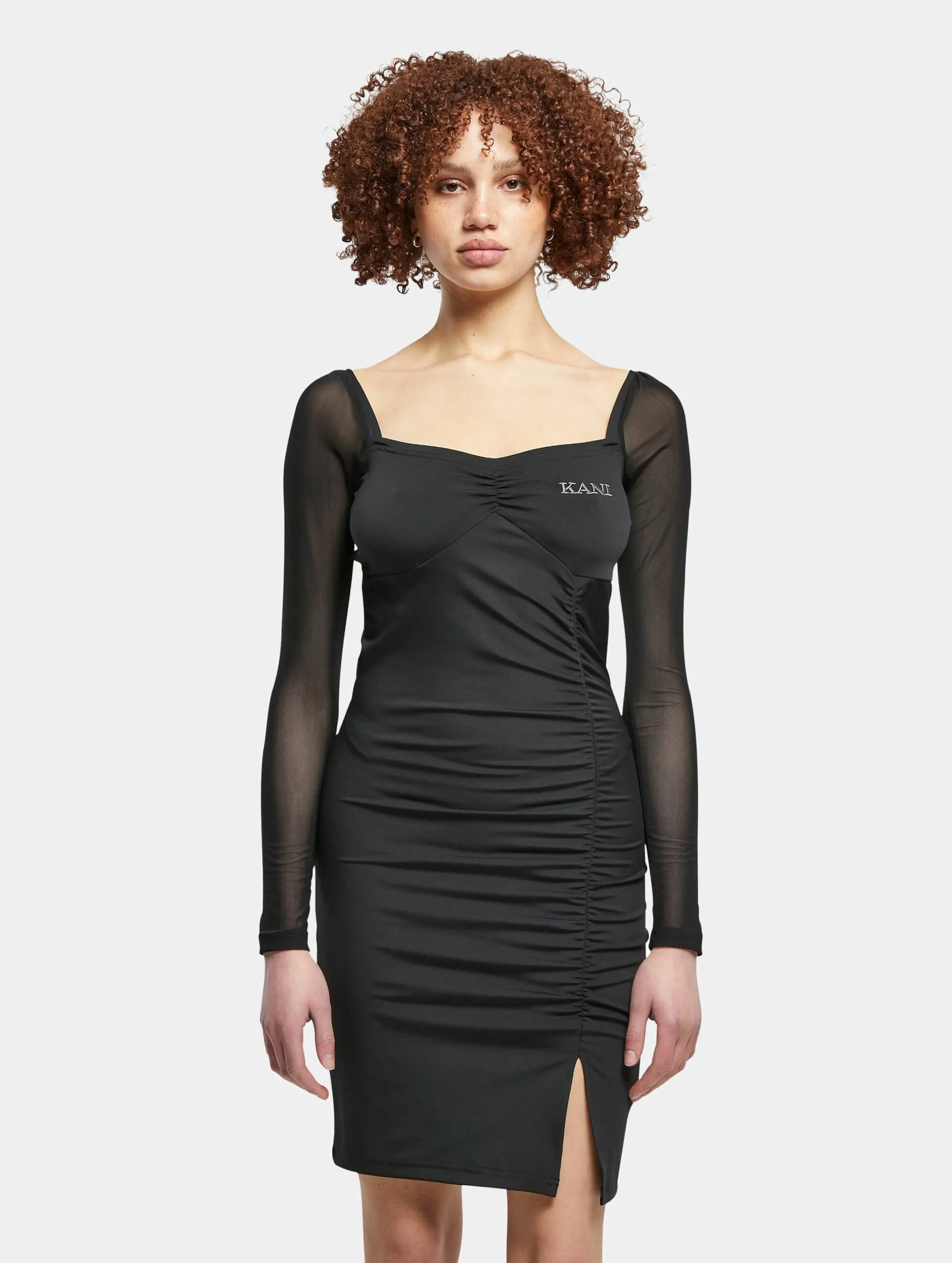 Karl Kani Small Retro Satin Long Kleid