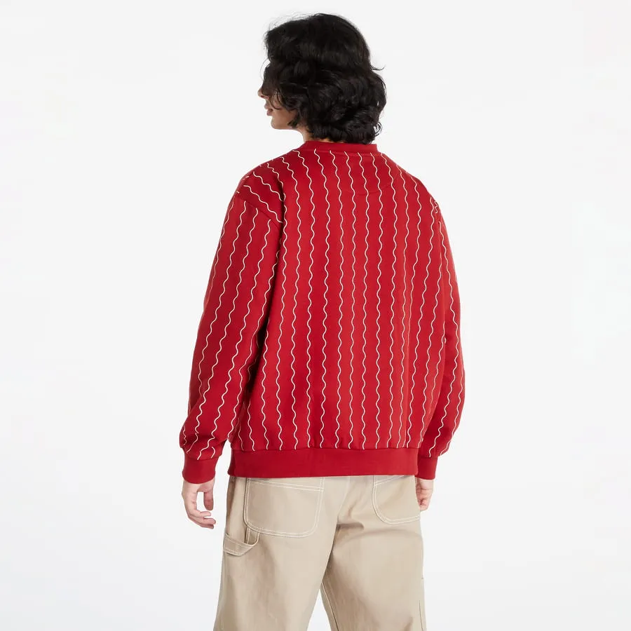 Karl Kani Small Signature Ziczac Pinstripe Crewneck