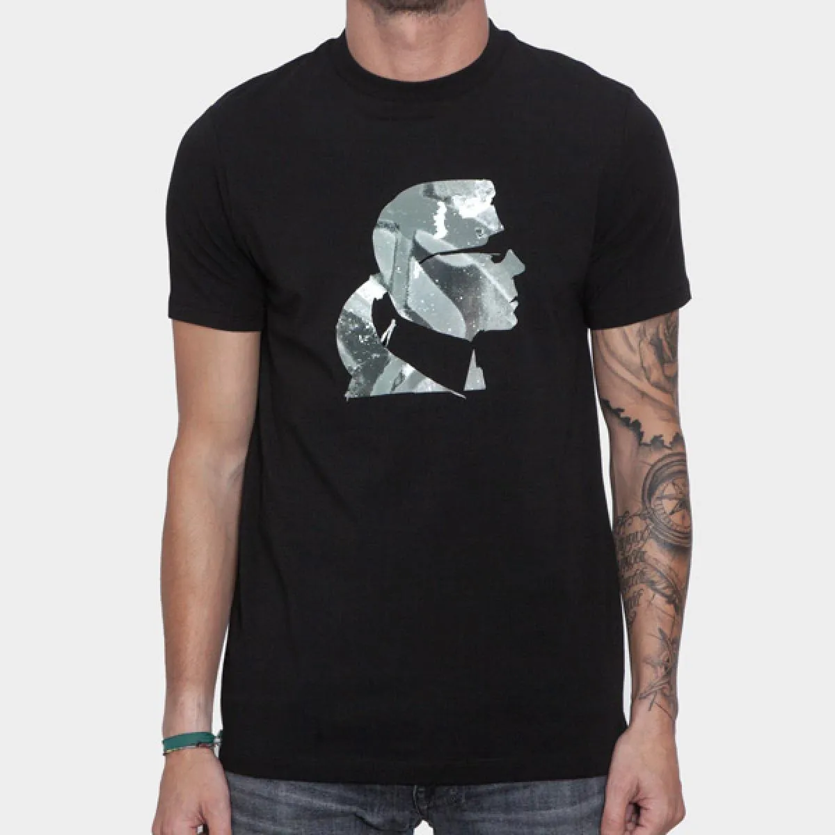 KARL LAGERFELD  CAMISETA NEGRA