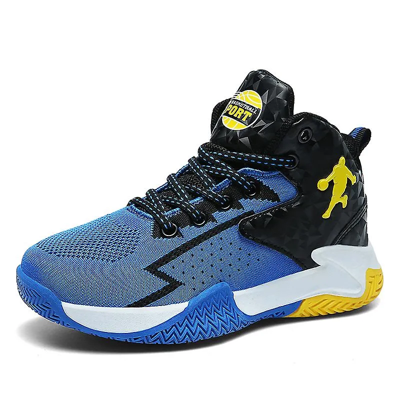 KIDENG Zapatos de baloncesto para niños Zapatillas de deporte antideslizantes de moda Zapatos deportivos transpirables A801