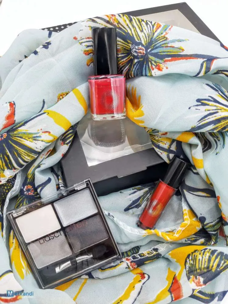 KIT DE PASHMINA Y COSMéTICOS PARA VERANO  PAQUETE  PARA BOUTIQUES