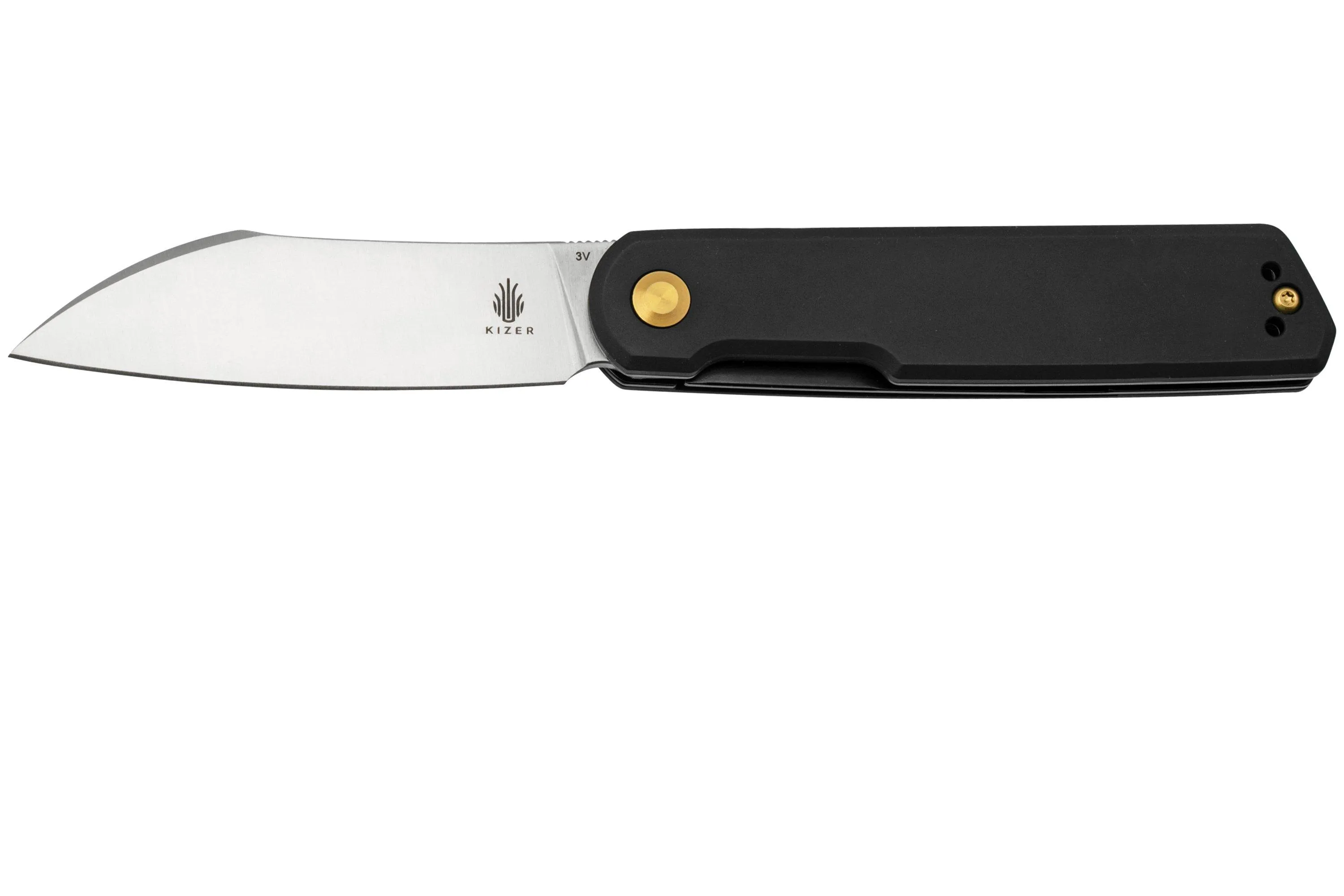 Kizer Klipper V3580C1, CPM 3V, Black Aluminum, navaja