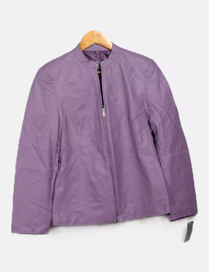 LATINA Chaqueta morada polipiel