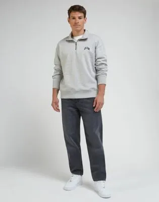 Lee Half Zip Sws "Sharp Grey Mele"