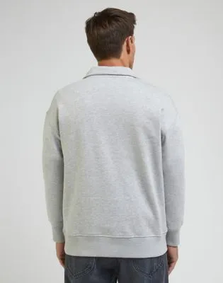 Lee Half Zip Sws "Sharp Grey Mele"