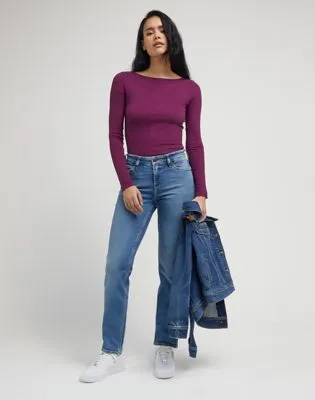 Lee Ls Boat Neck Tee "Foxy Violet"
