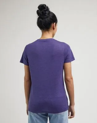 Lee V Neck Tee "Blueberry"
