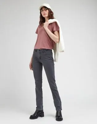 Lee V Neck Tee "Dark Mauve"