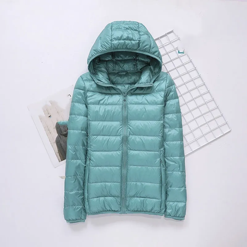 Lemon Women Diseño corto corto y grueso chaqueta gruesa Corea Deck White Down Chaqueta Fashion Coat Sports Down Vest