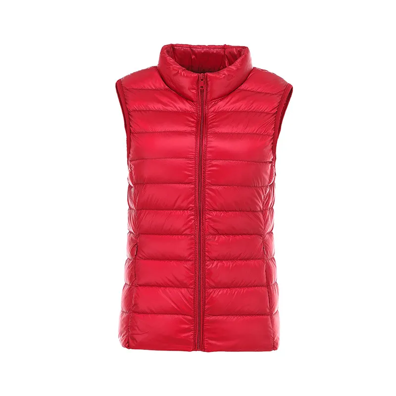 Lemon Women Diseño corto corto y grueso chaqueta gruesa Corea Deck White Down Chaqueta Fashion Coat Sports Down Vest
