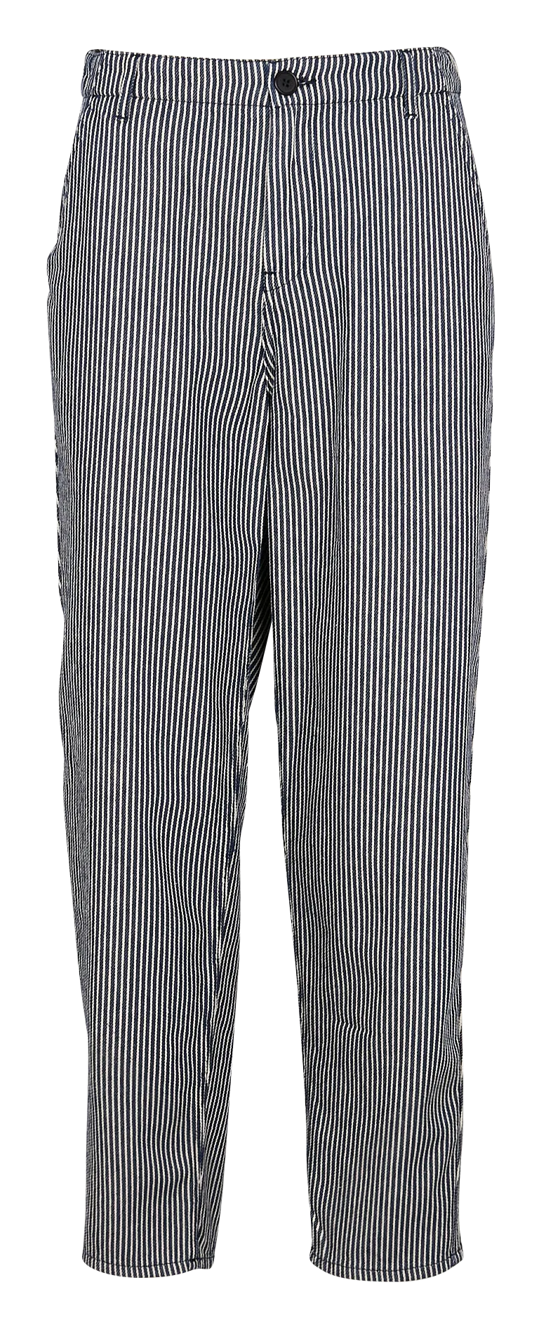 LEON & HARPER ARMINA  PANTALóN DE ALGODóN RECTO DE RAYAS EN BEIGE