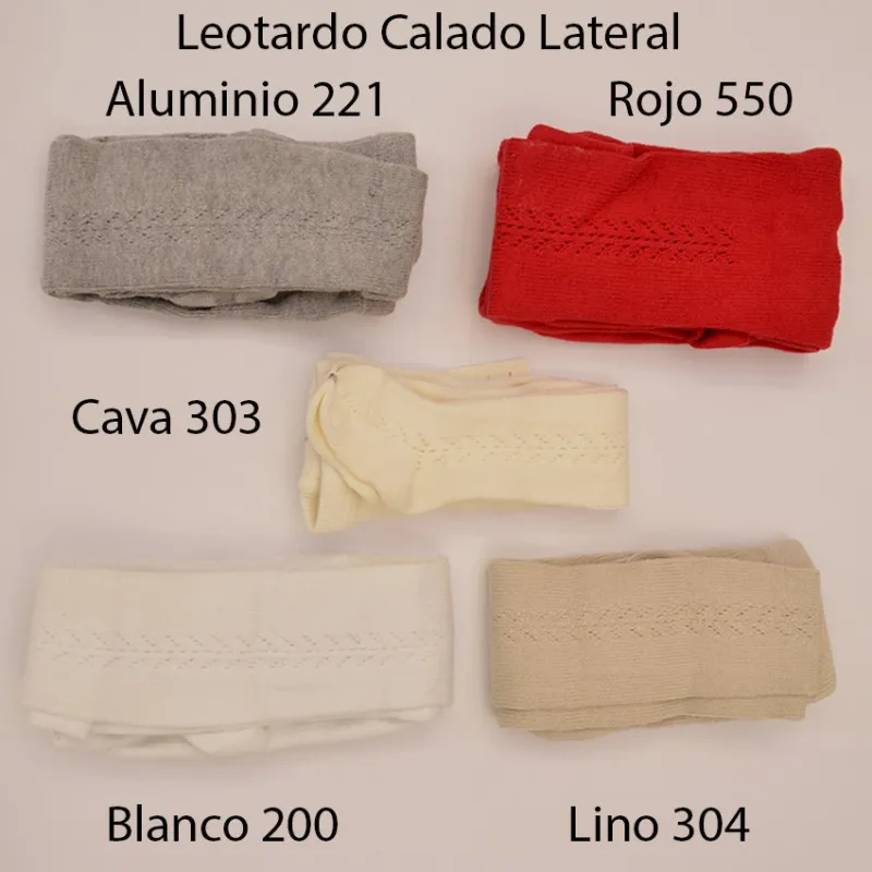 Leotardo Calado Lateral Lino 304 Algodón Cálido de Cóndor