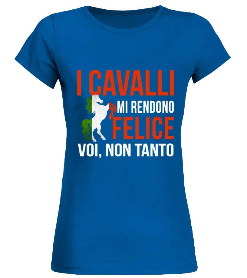 LIMITED EDITION  ITALY I CAVALLI CAMISETA CUELLO REDONDO MUJER