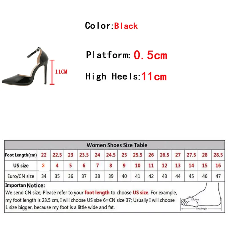 Liyke clásicos tacones negros altos sandalias de patente de patente de patente con correa de hebilla puntiagudas zapatos de ofic