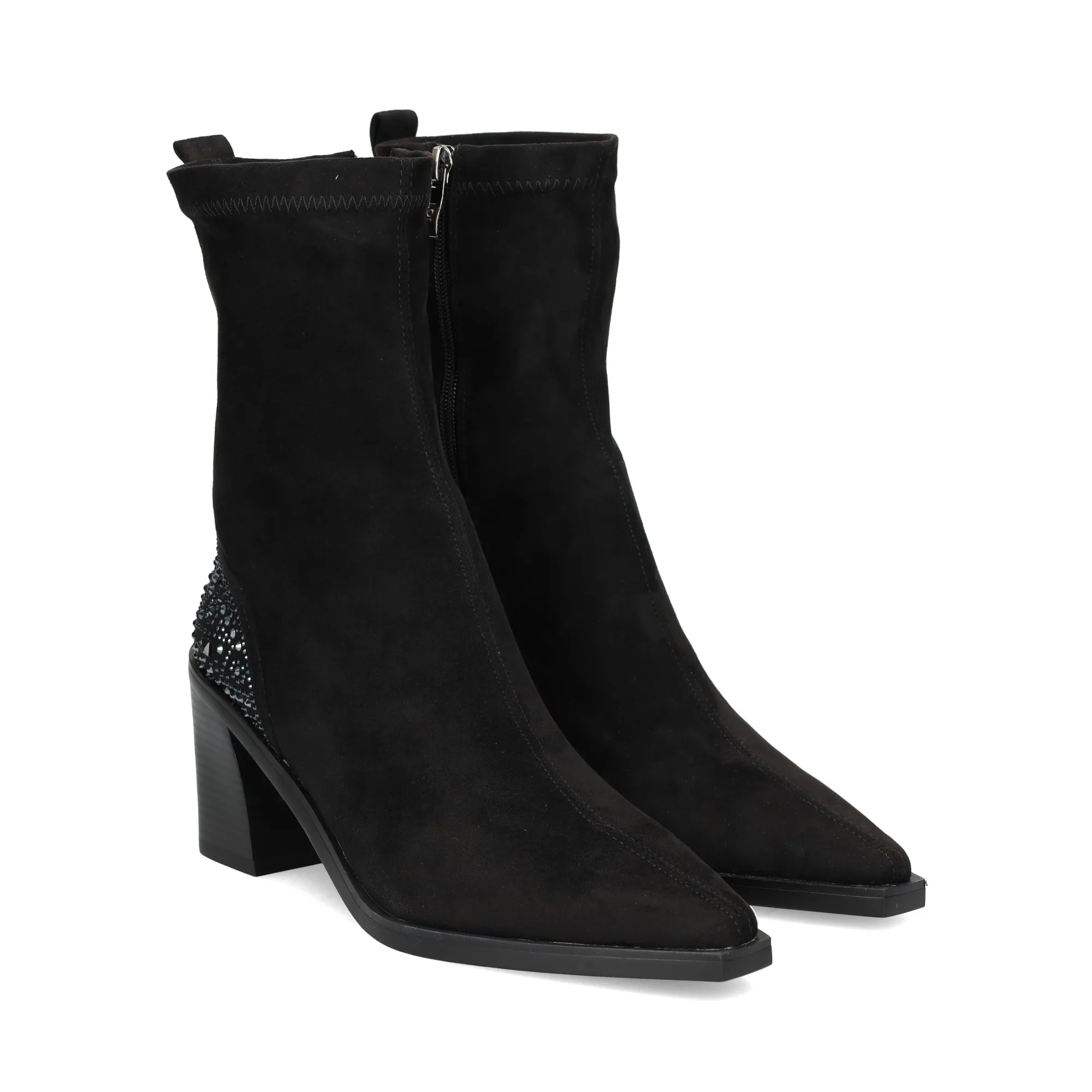 LODI Botines con tacón de Mujer NEGRO