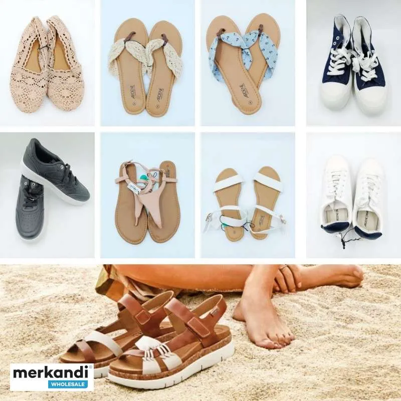 Lote de calzado femenino para verano: Variedad de estilos y tallas