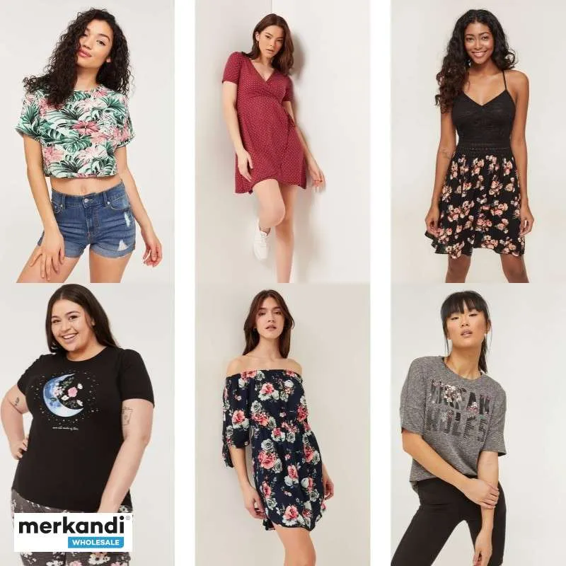 LOTE DE ROPA Y CALZADO DE VERANO PARA MUJER AL POR MAYOR  MARCAS EUROPEAS