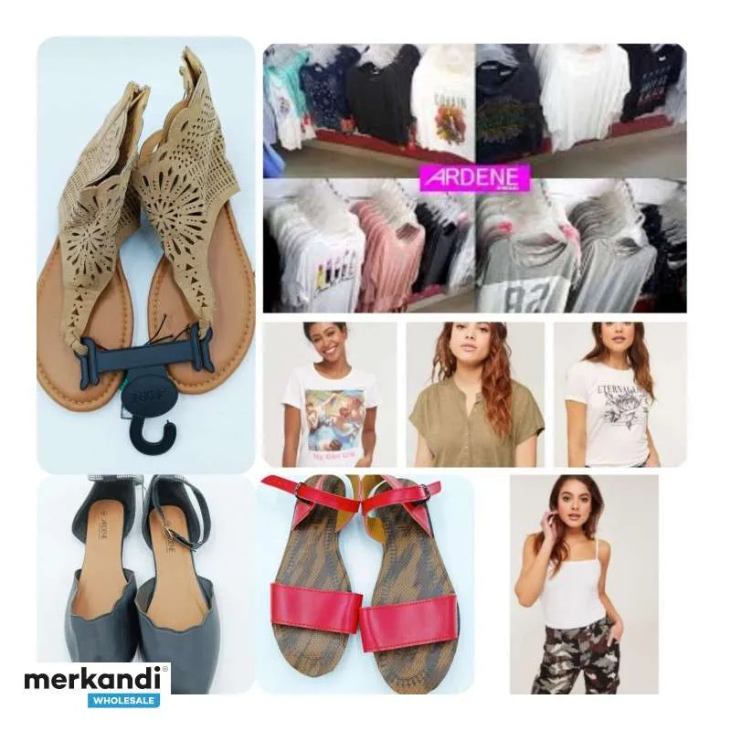 LOTE DE ROPA Y CALZADO DE VERANO PARA MUJER AL POR MAYOR  MARCAS EUROPEAS