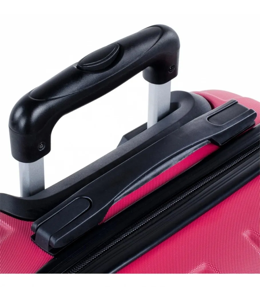 MALETA DE VIAJE MEDIANA RíGIDA 4 RUEDAS 771160 FRESA 63X42X24CM