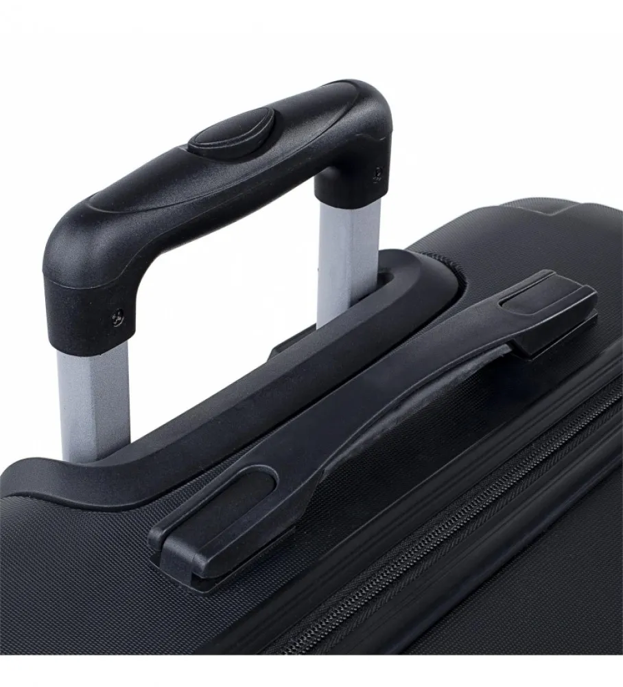 MALETA DE VIAJE MEDIANA RíGIDA 4 RUEDAS 771160 NEGRO 63X42X24CM