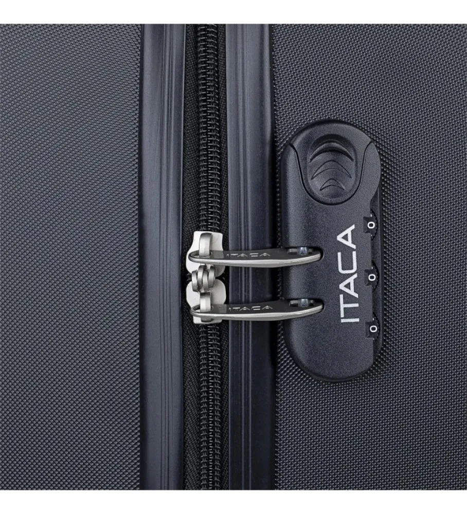 MALETA DE VIAJE MEDIANA RíGIDA 4 RUEDAS 771160 NEGRO 63X42X24CM