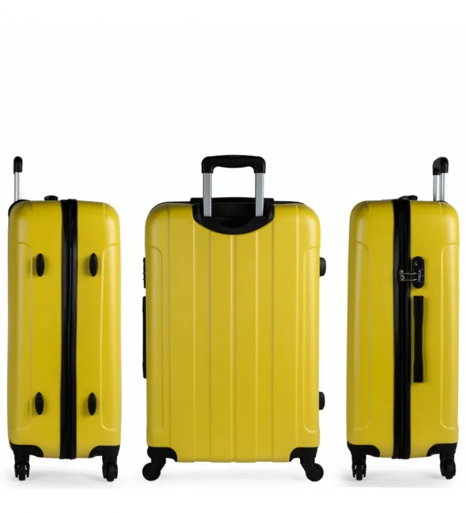 MALETA  GRANDE XL RíGIDA DE 4 RUEDAS MARINO  73X48X28CM