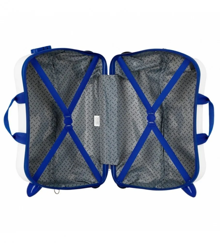 MALETA INFANTIL 2 RUEDAS MULTIDIRECCIONALES MINNIE JOY AZUL 38X50X20CM