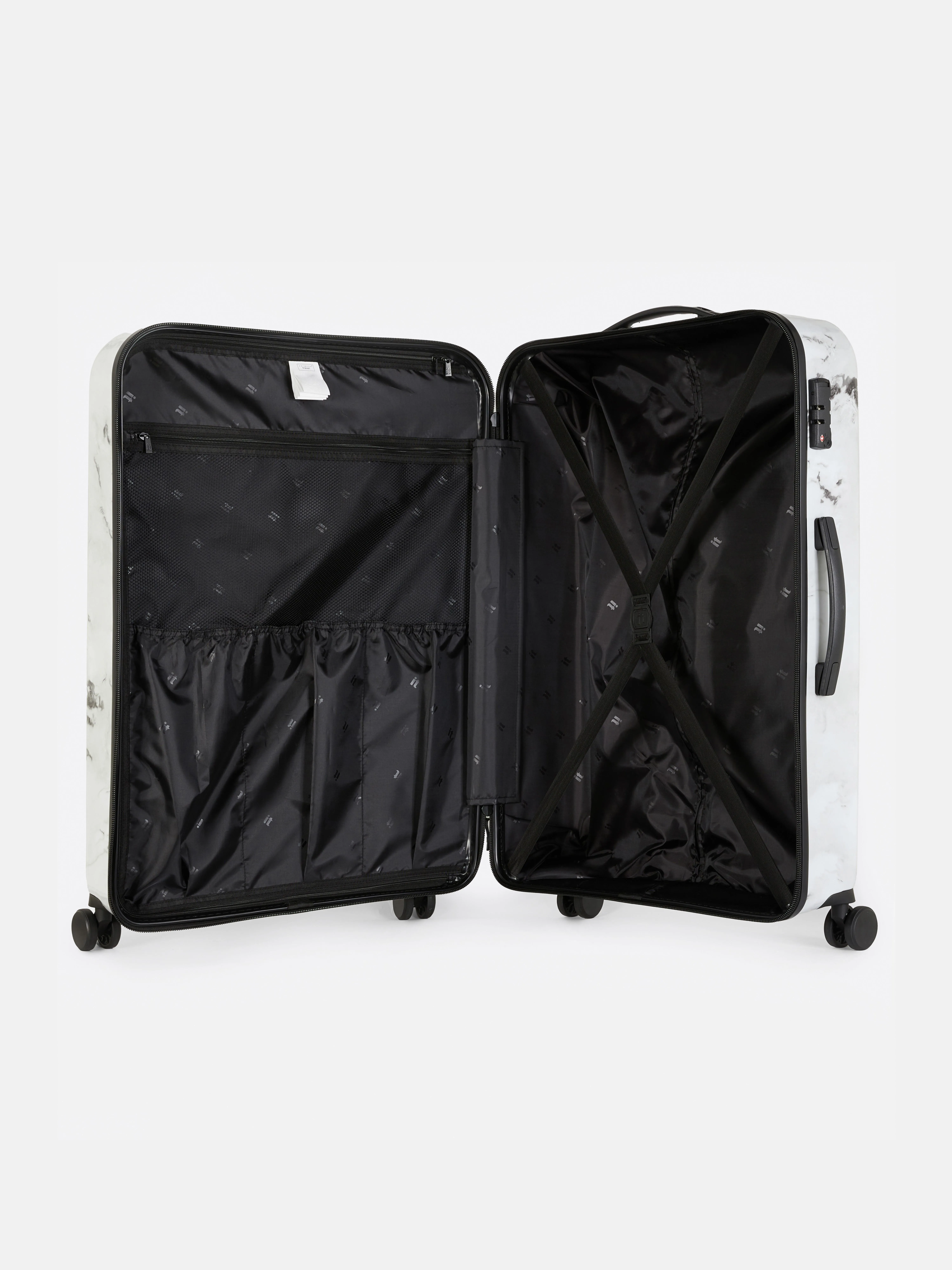Maleta rígida marmolada con 8 ruedas de it Luggage