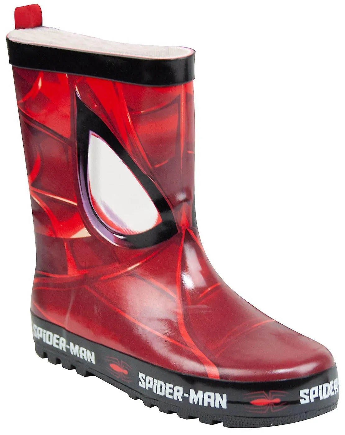 MARVEL BOYS BOTAS DE AGUA SIN ASAS NEGRO SPIDERMAN